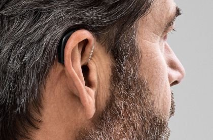 Mini Receiver In The Ear (RITE) hearing aid